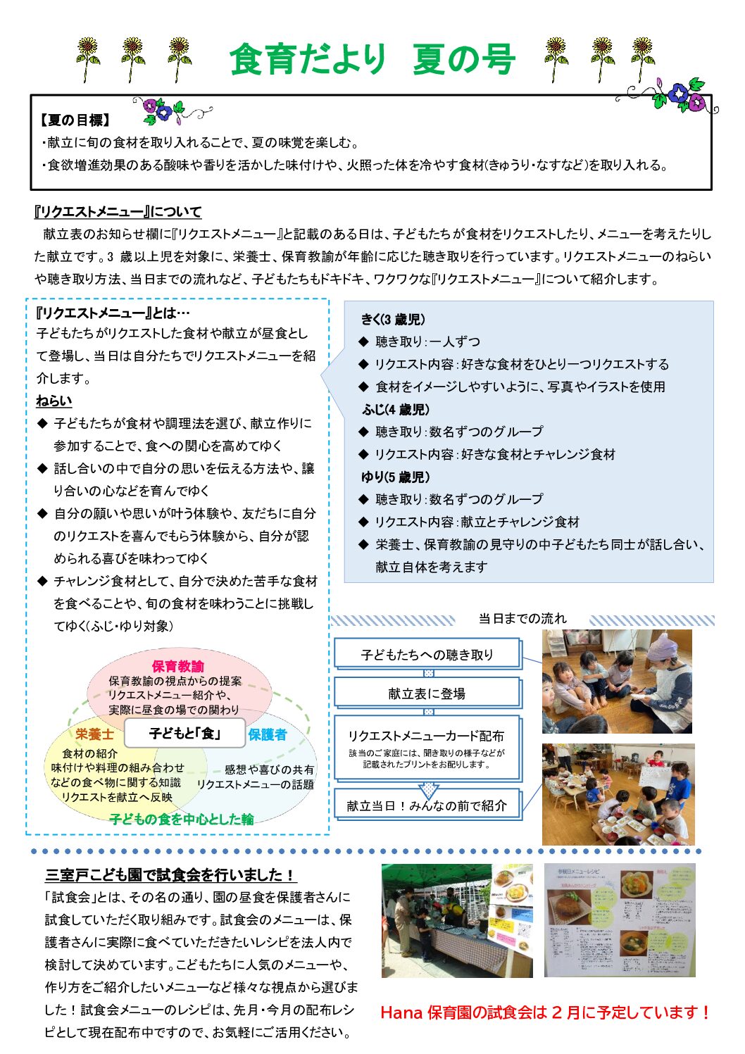 ★食育だより2024　夏-7月園だより（599）
